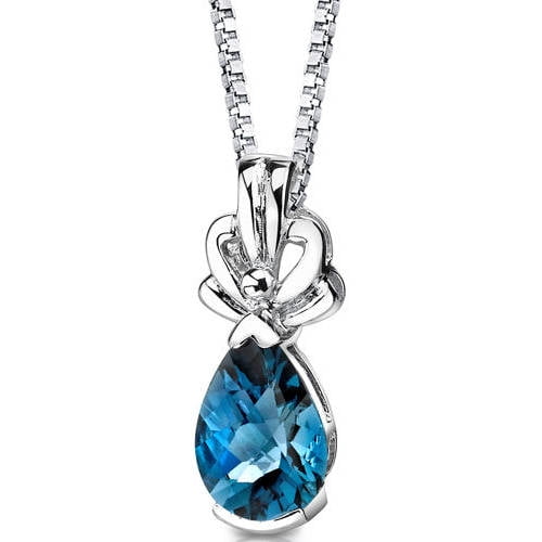 Faceted London Blue Topaz Good Look Handmade Jewelry Necklace 18 To 20 Faceted London Blue Topaz Good Look Handmade Jewelry Necklace 18 To 20